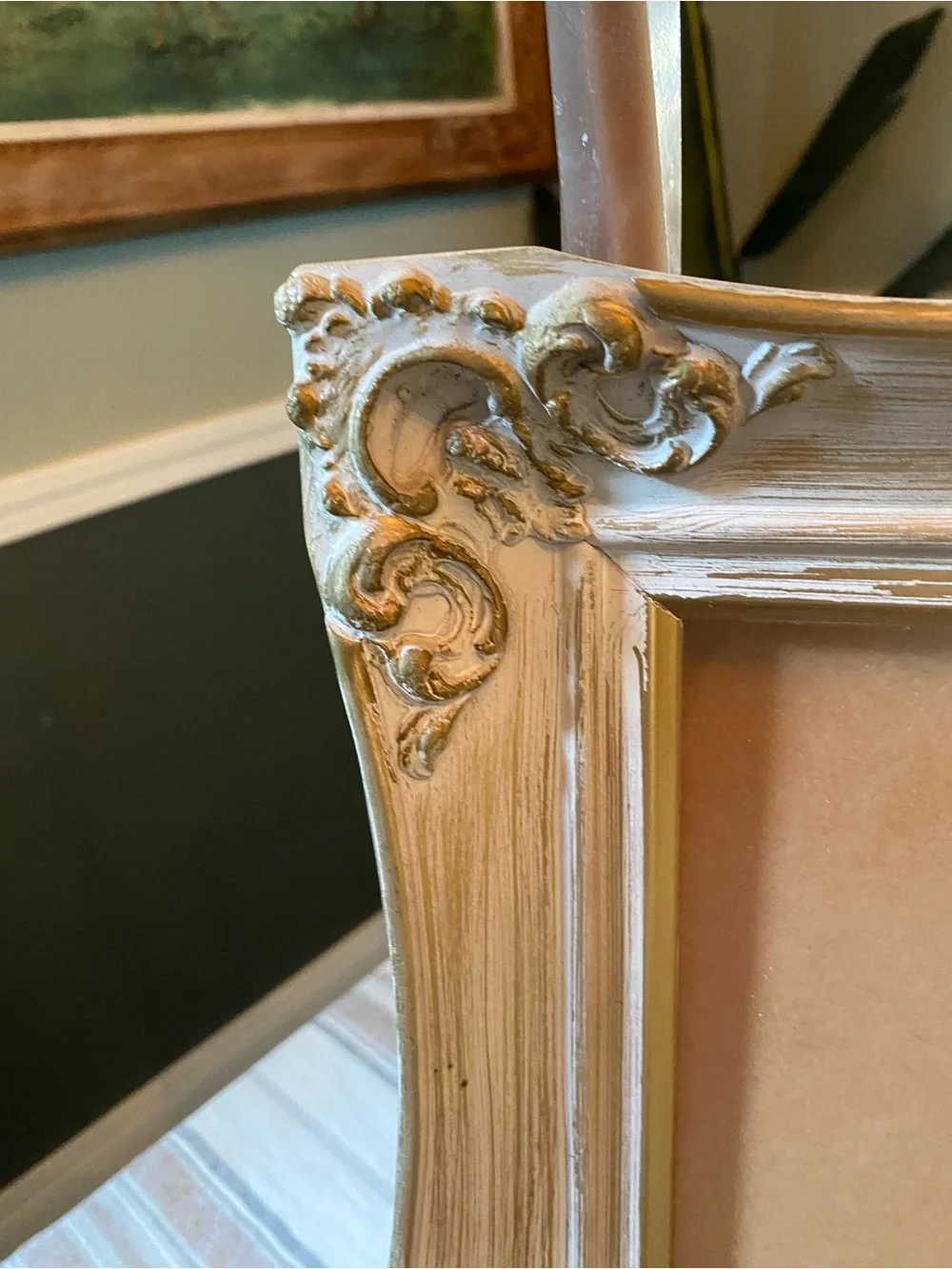 Vintage Hollywood Regency Picture Frame – Ornate Rococo Gold Gesso